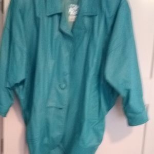 Leather jacket - long with matching skirts listed separately